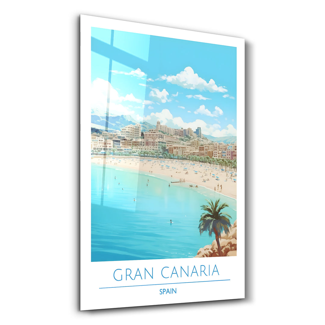 Gran Canaria Spain-Travel Posters | Glass Wall Art