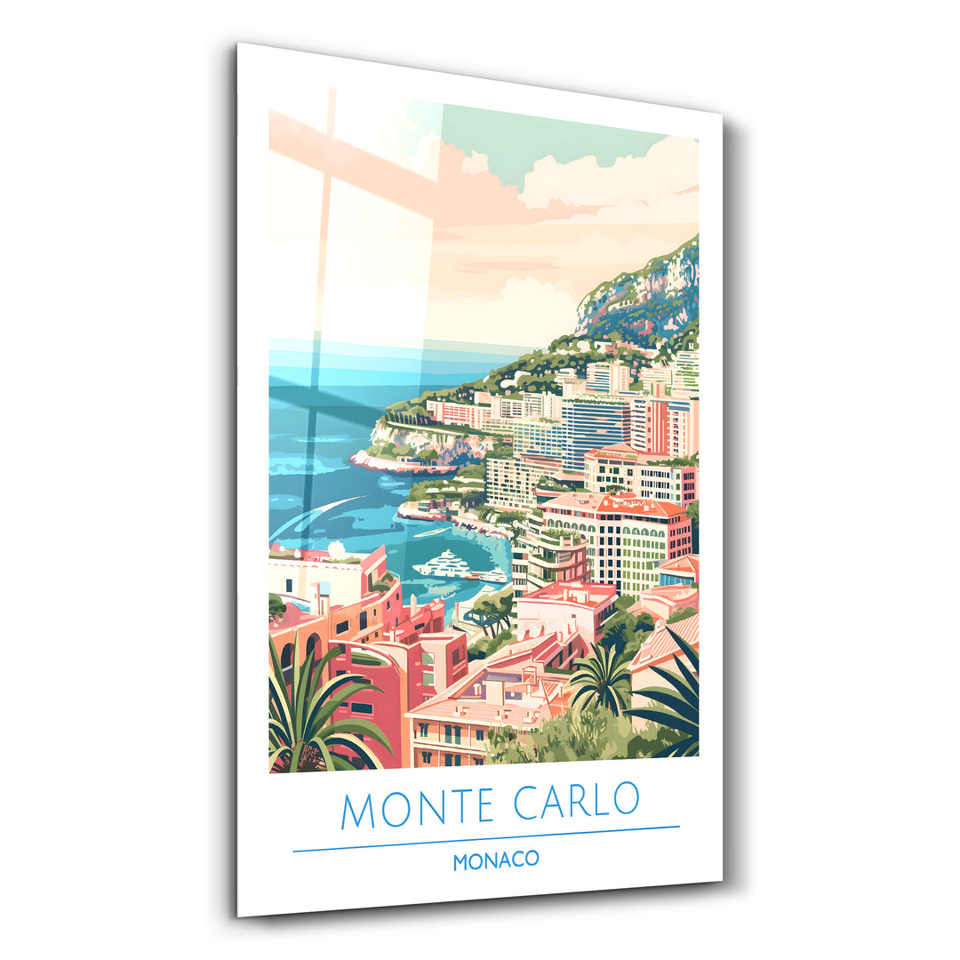 Monte Carlo Monaco-Travel Posters | Glass Wall Art