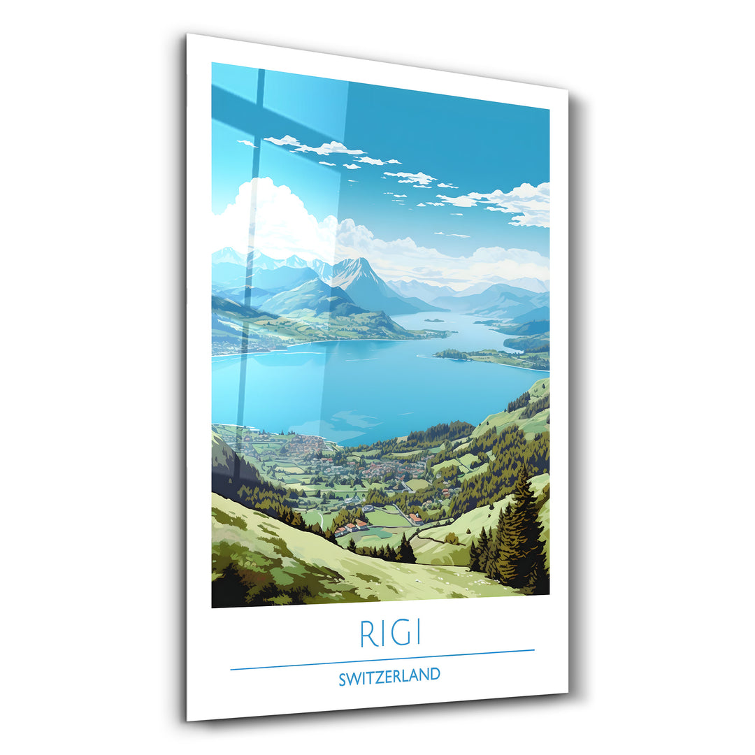 Rigi Switzerland-Travel Posters | Glass Wall Art