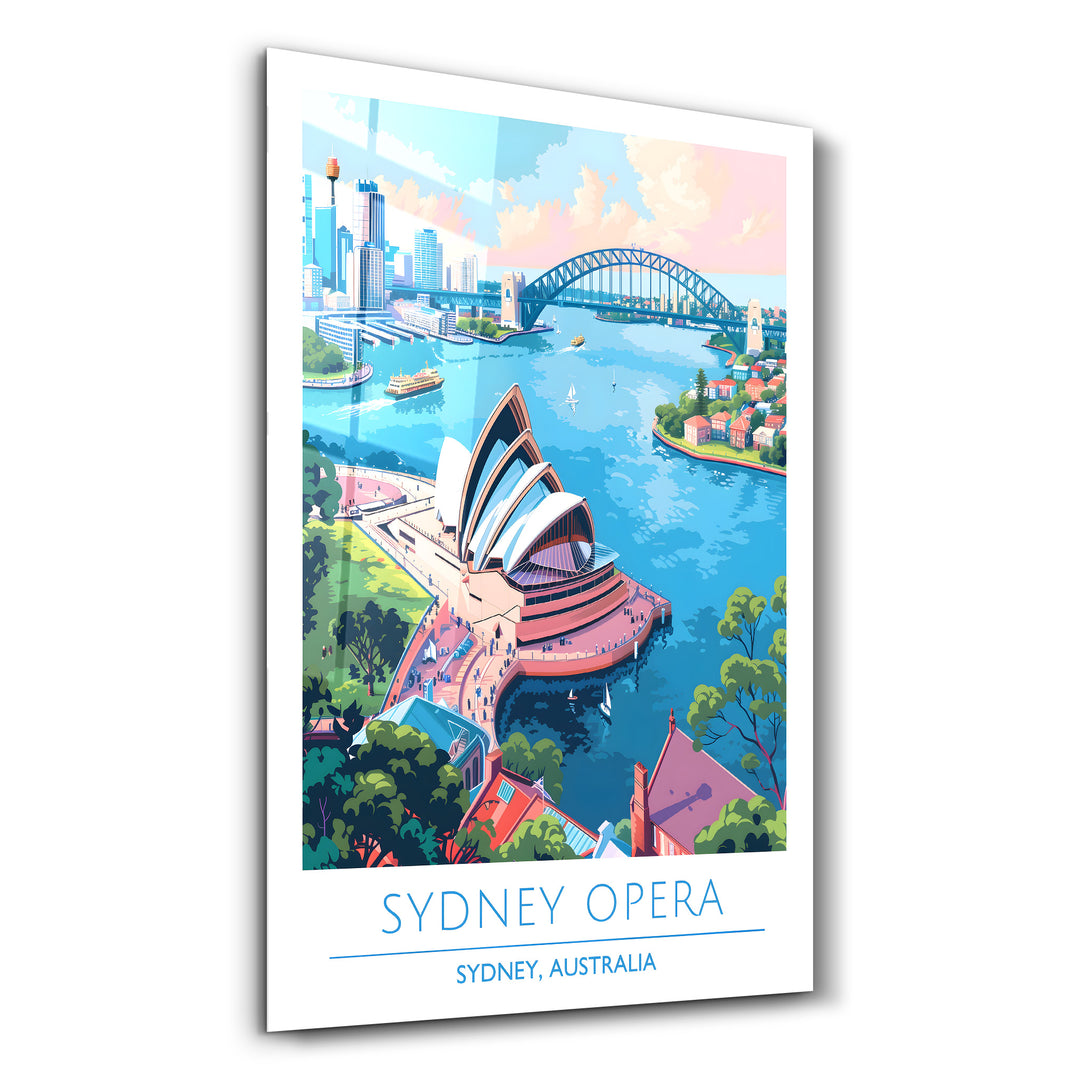 Sydney Opera Australia-Travel Posters | Glass Wall Art