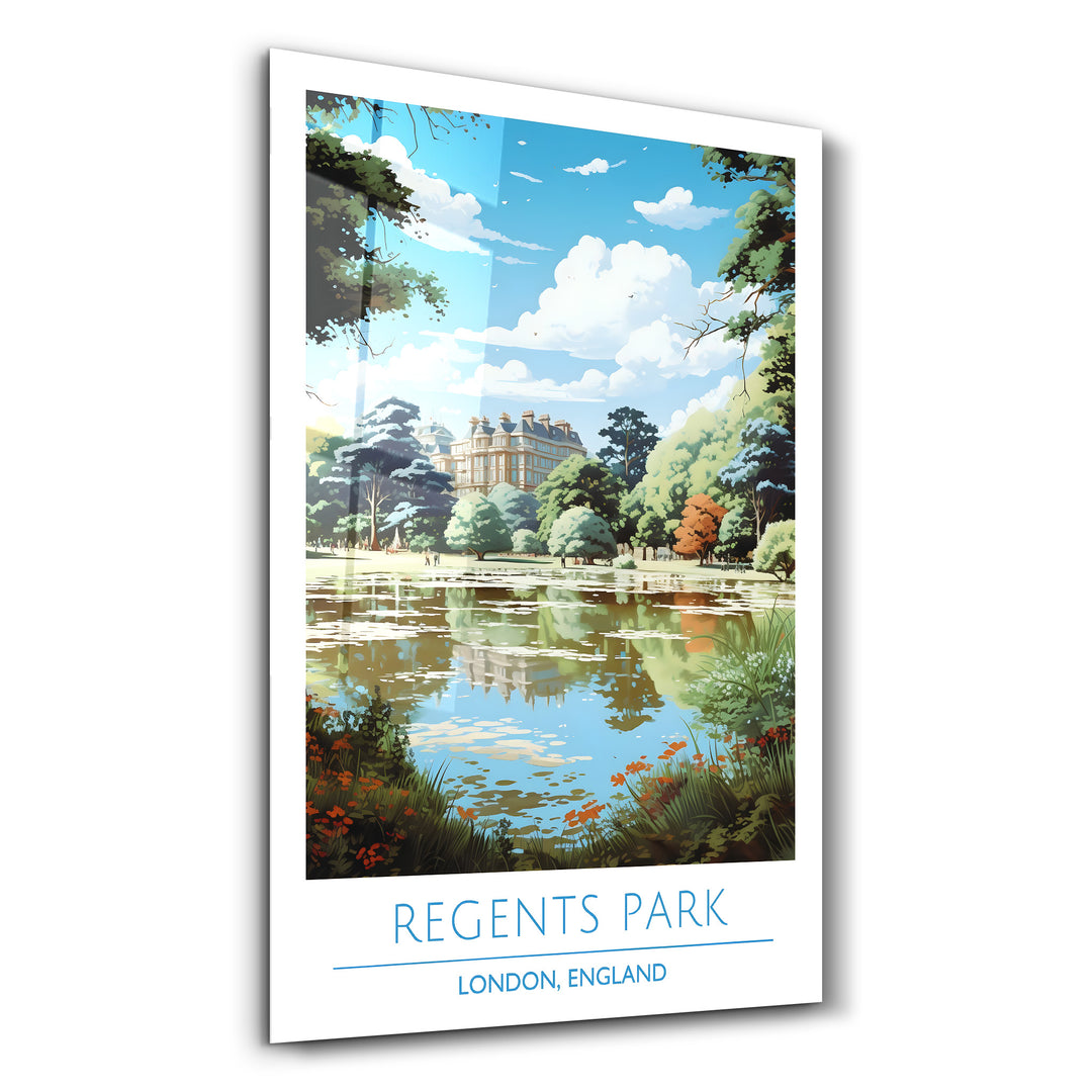 Regents Park-London England-Travel Posters | Glass Wall Art