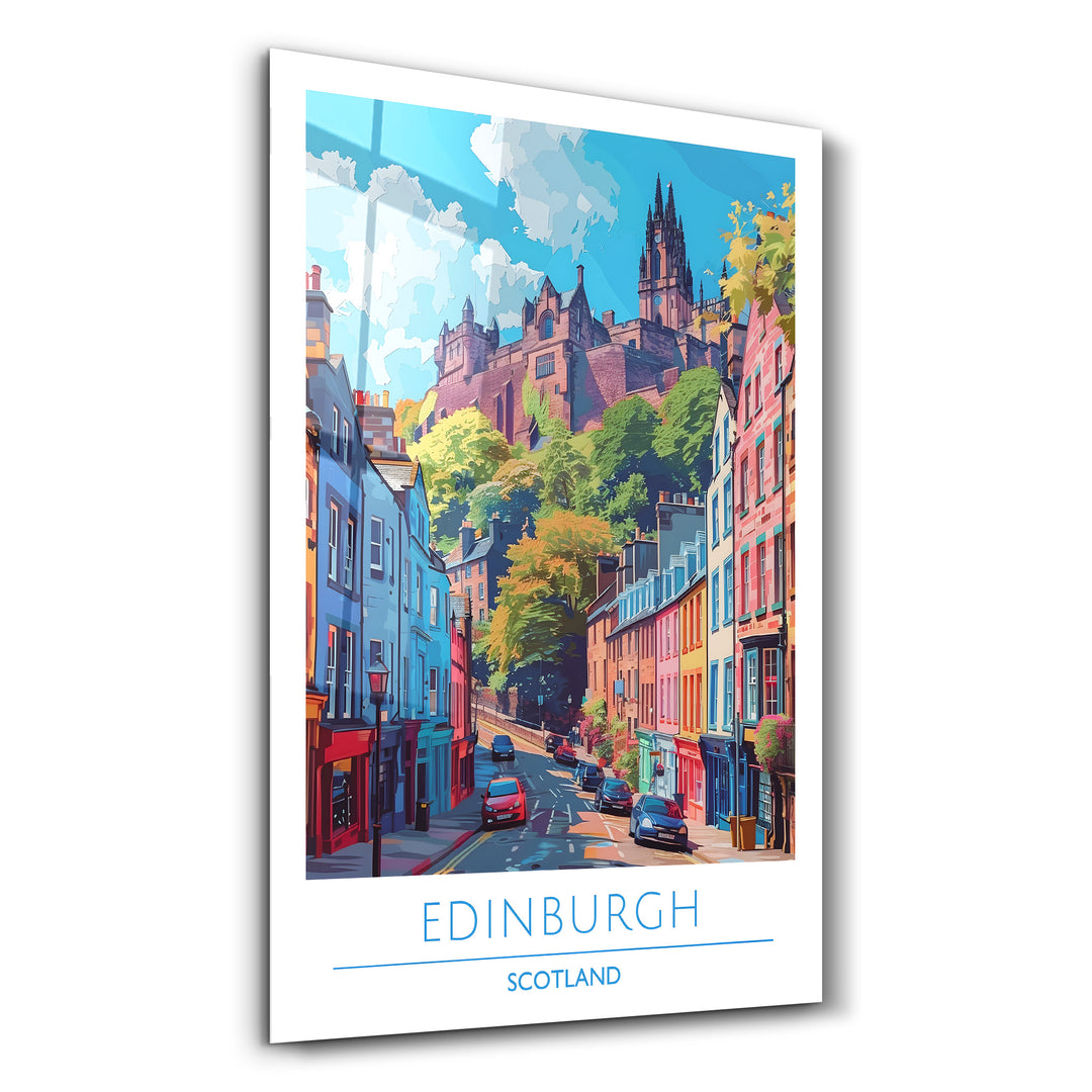 Edinburgh Scotland-Travel Posters | Glass Wall Art