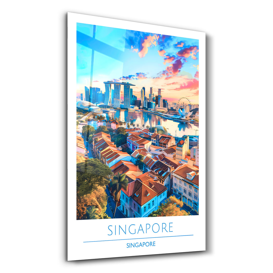 Singapore Singapore-Travel Posters | Glass Wall Art