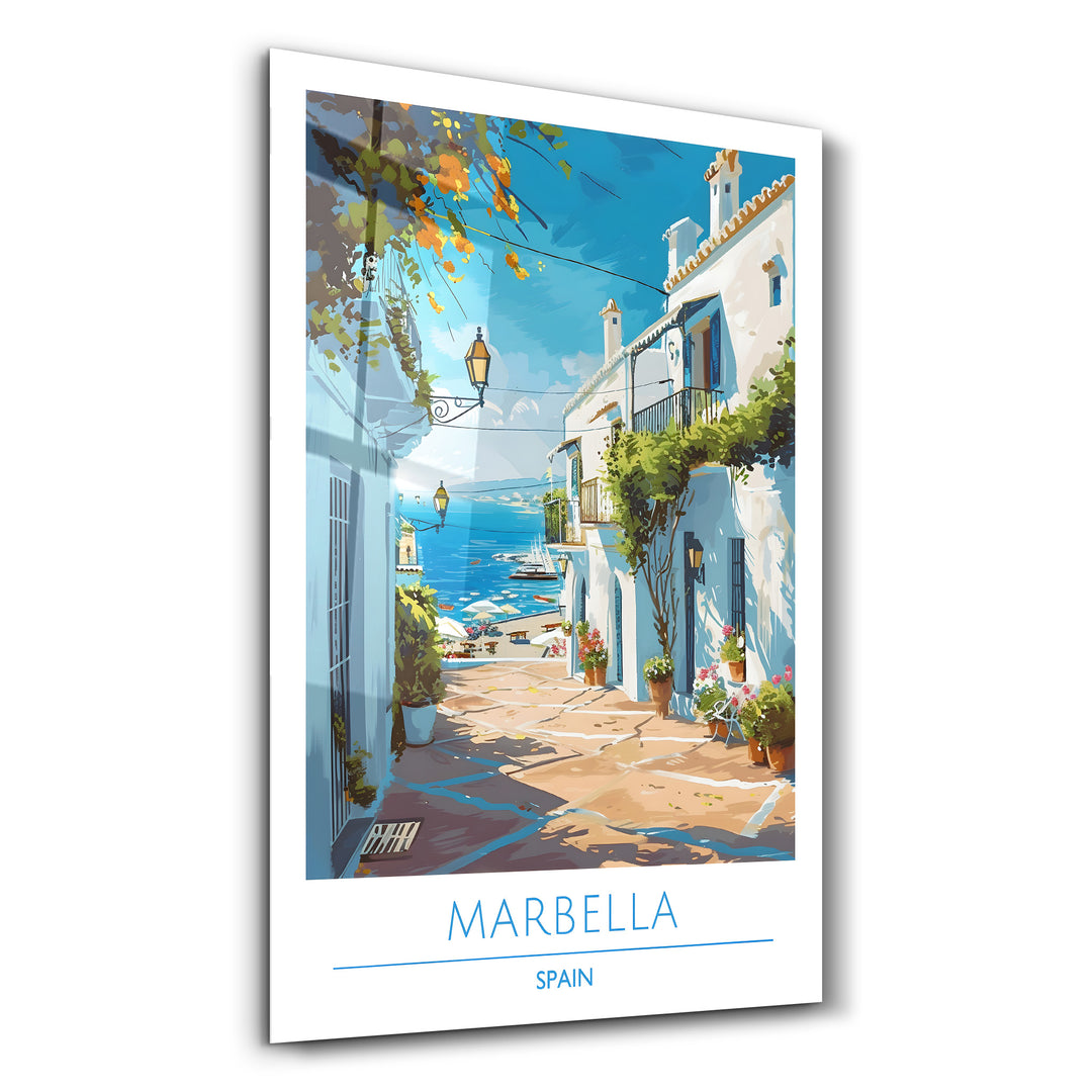 Marbella Spain-Travel Posters | Glass Wall Art