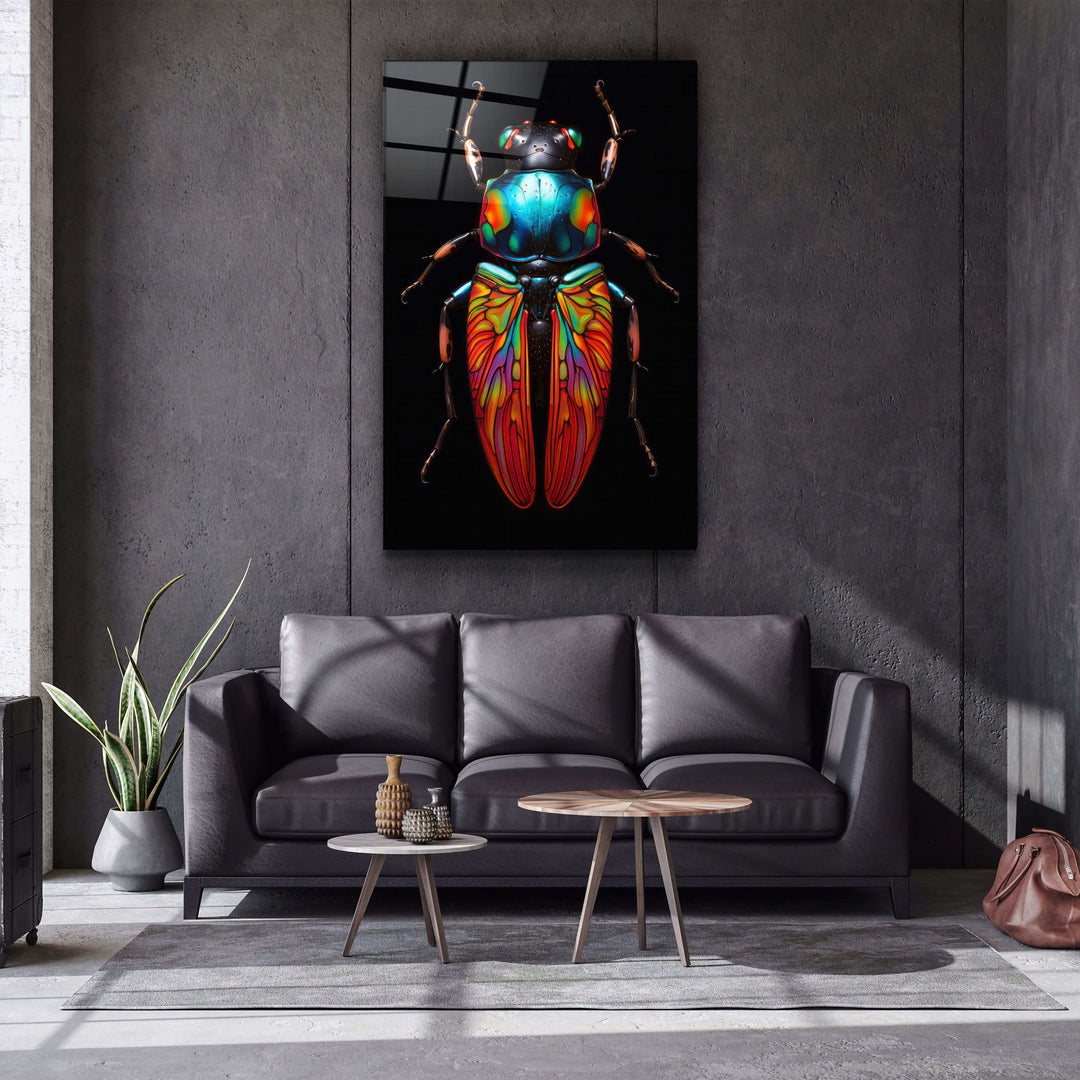 ・"Mystic Bug"・Designers Collection Glass Wall Art