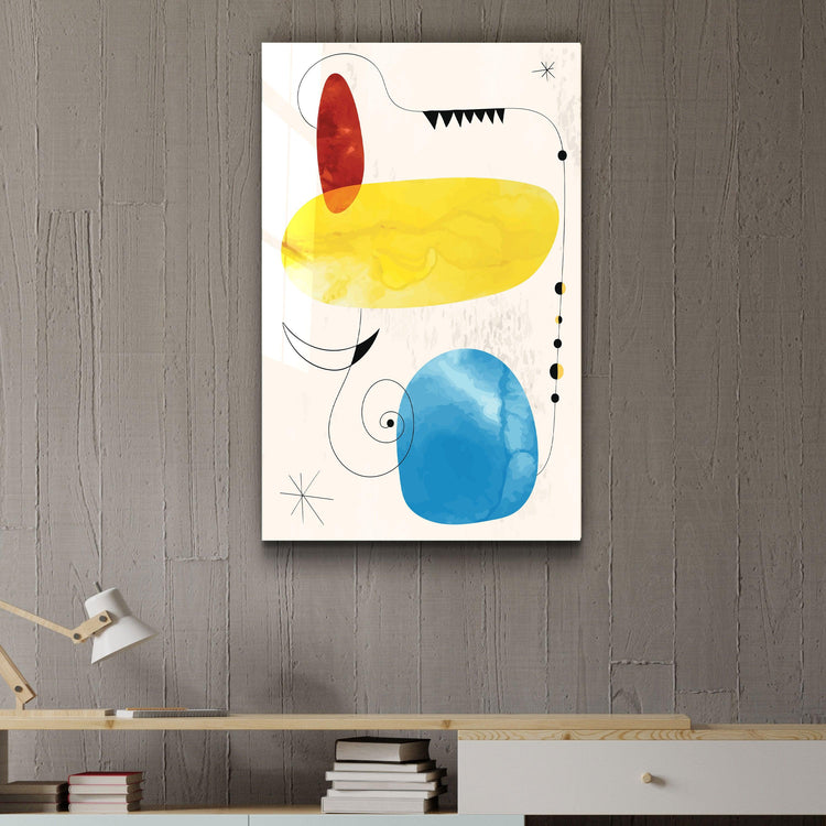 ・"Colorful Modern Shapes 2"・Glass Wall Art - ArtDesigna Glass Printing Wall Art