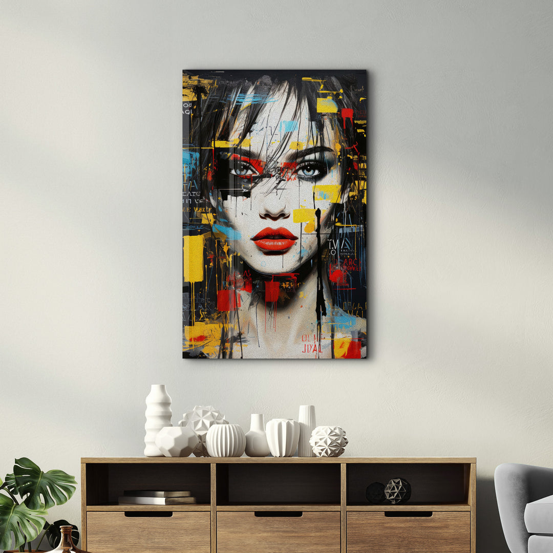 Painted Beauty - Glass Wall Art