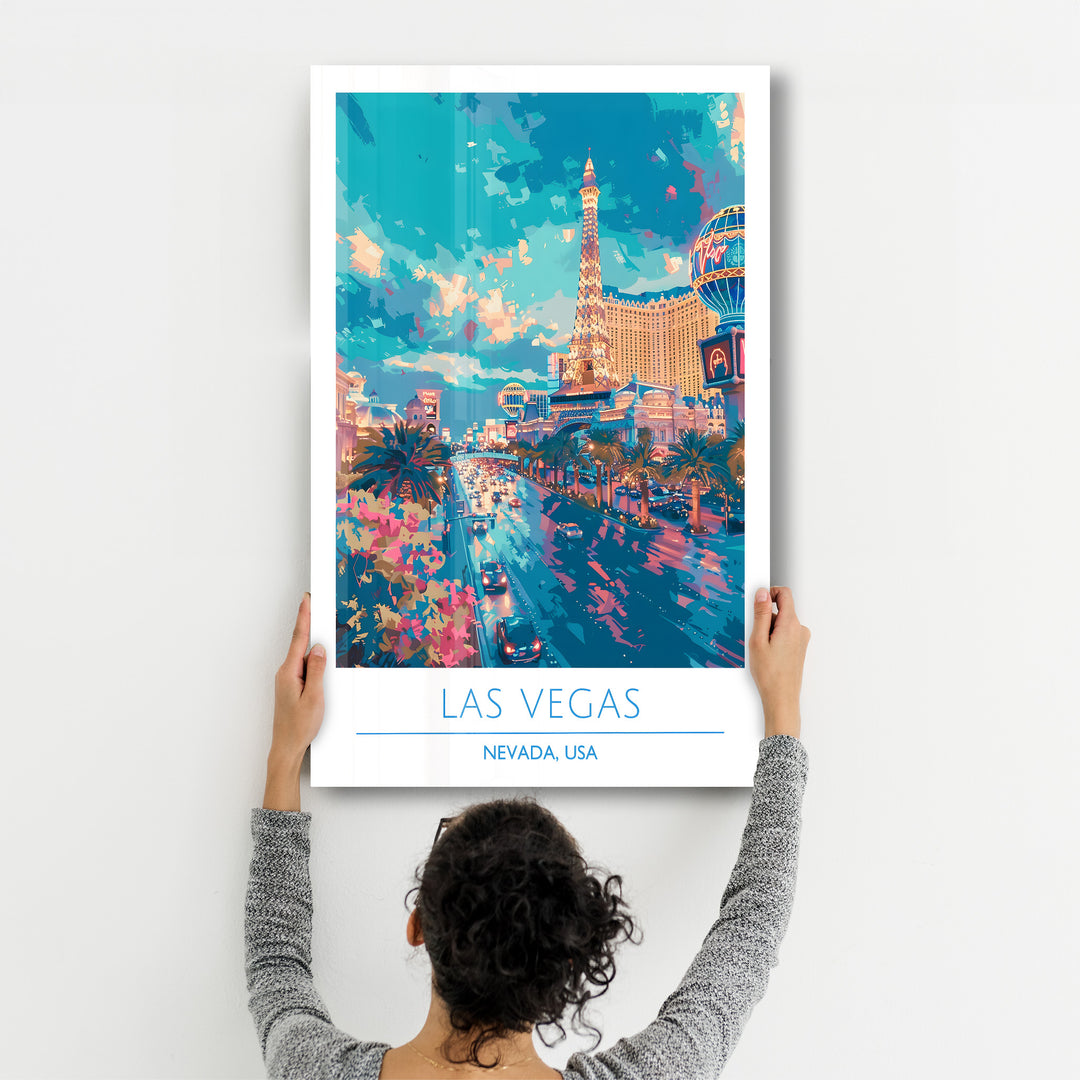 Las Vegas-Nevada USA-Travel Posters | Glass Wall Art