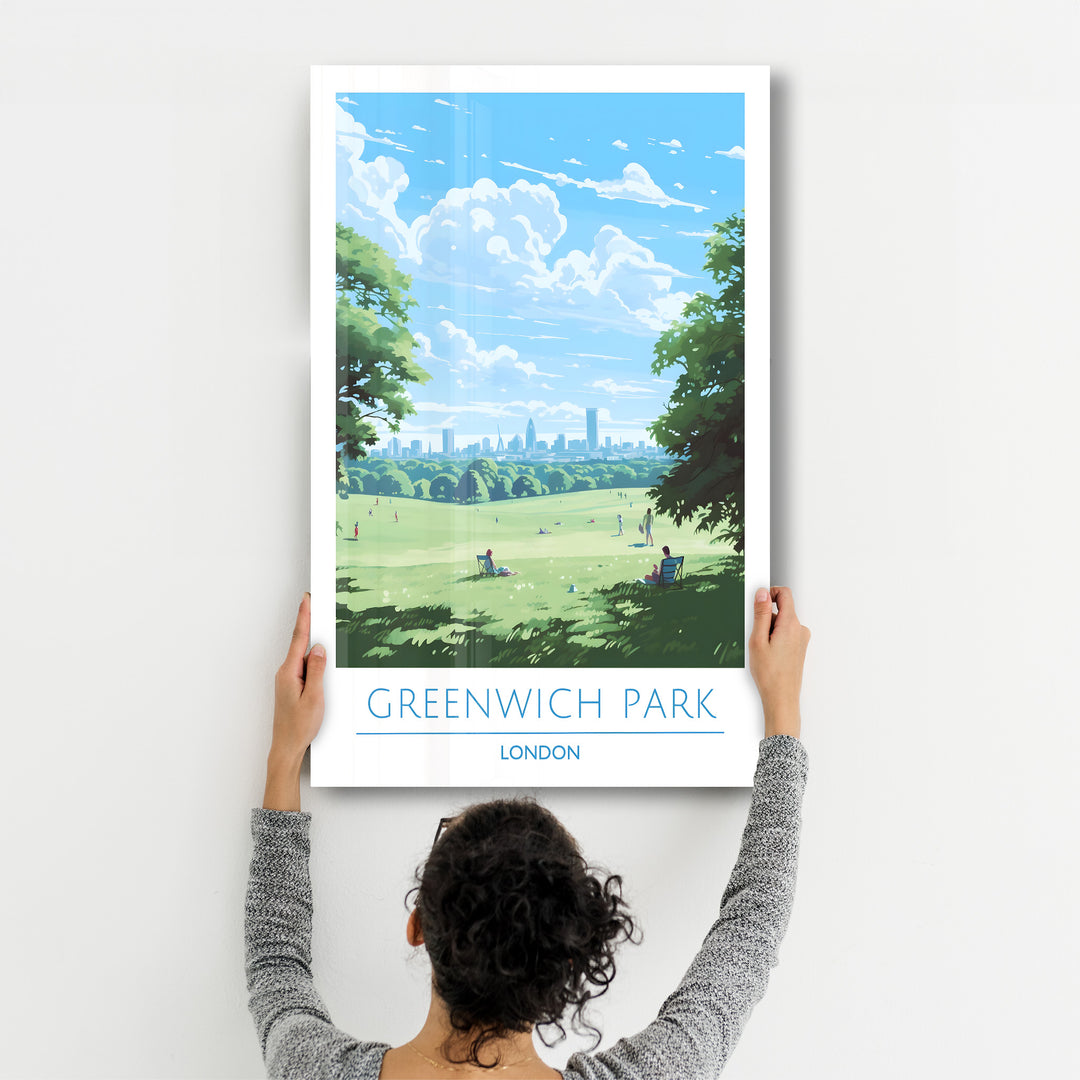 Greenwich Park London-Travel Posters | Glass Wall Art