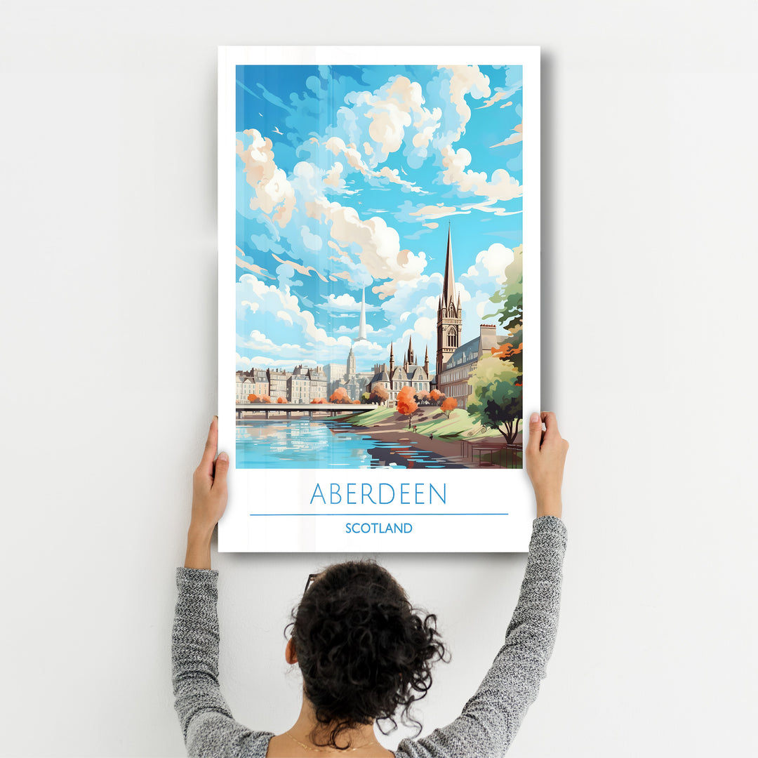 Aberdeen Scotland-Travel Posters | Glass Wall Art