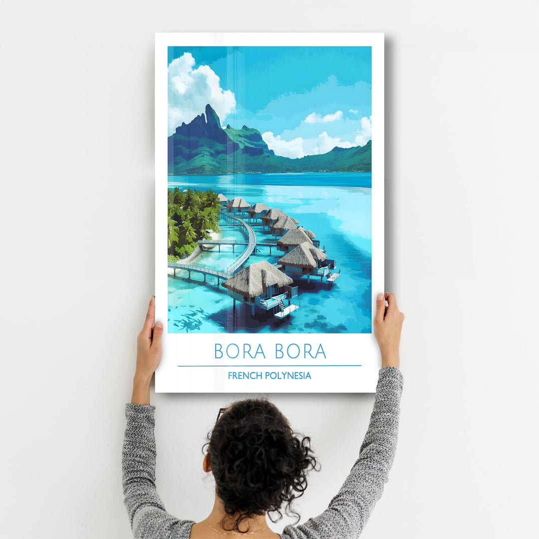 Bora Bora French Polynesia-Travel Posters | Glass Wall Art