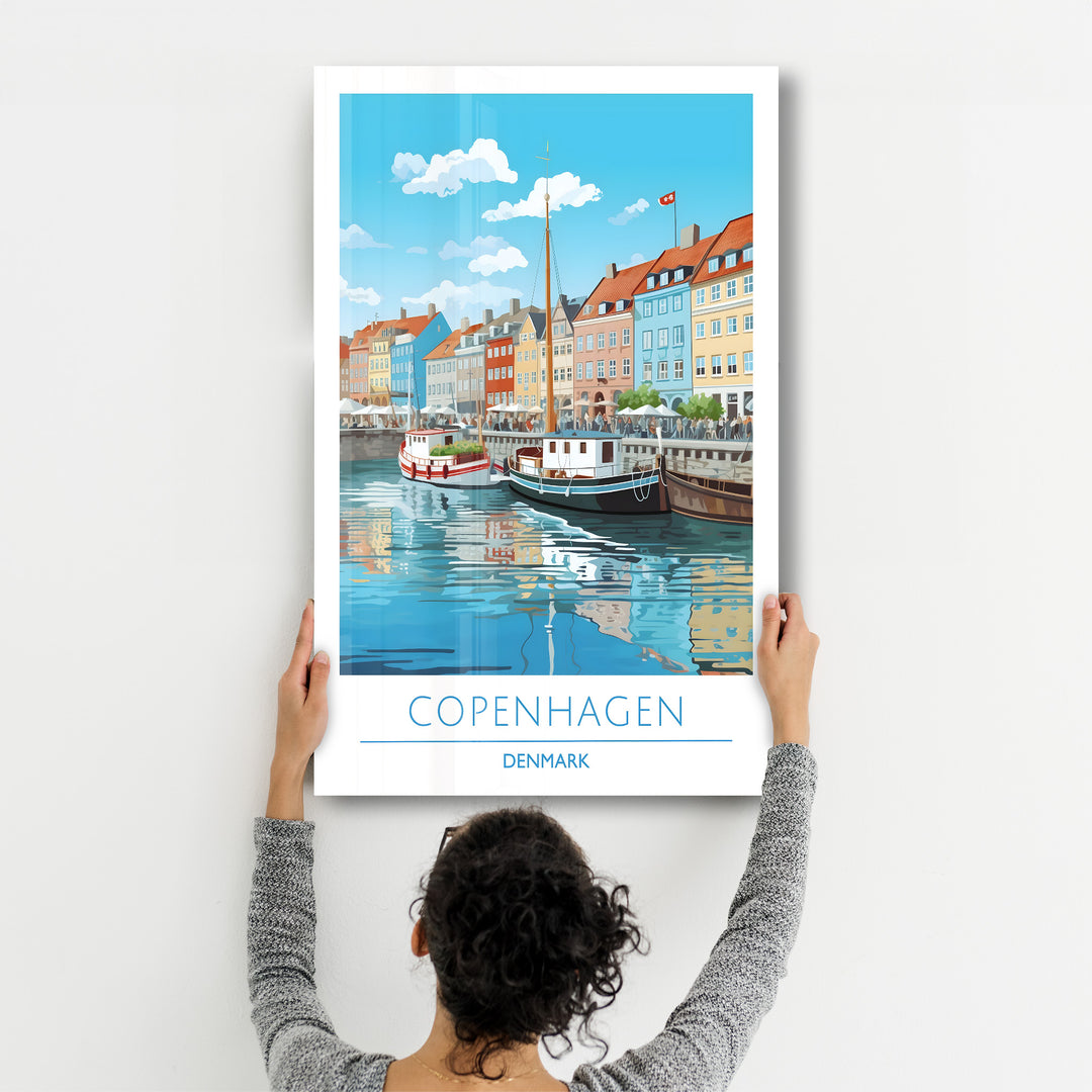 Copenhagen Denmark-Travel Posters | Glass Wall Art