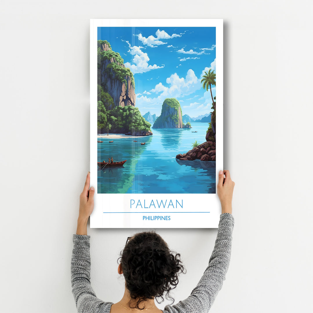 Palawan Philippines-Travel Posters | Glass Wall Art