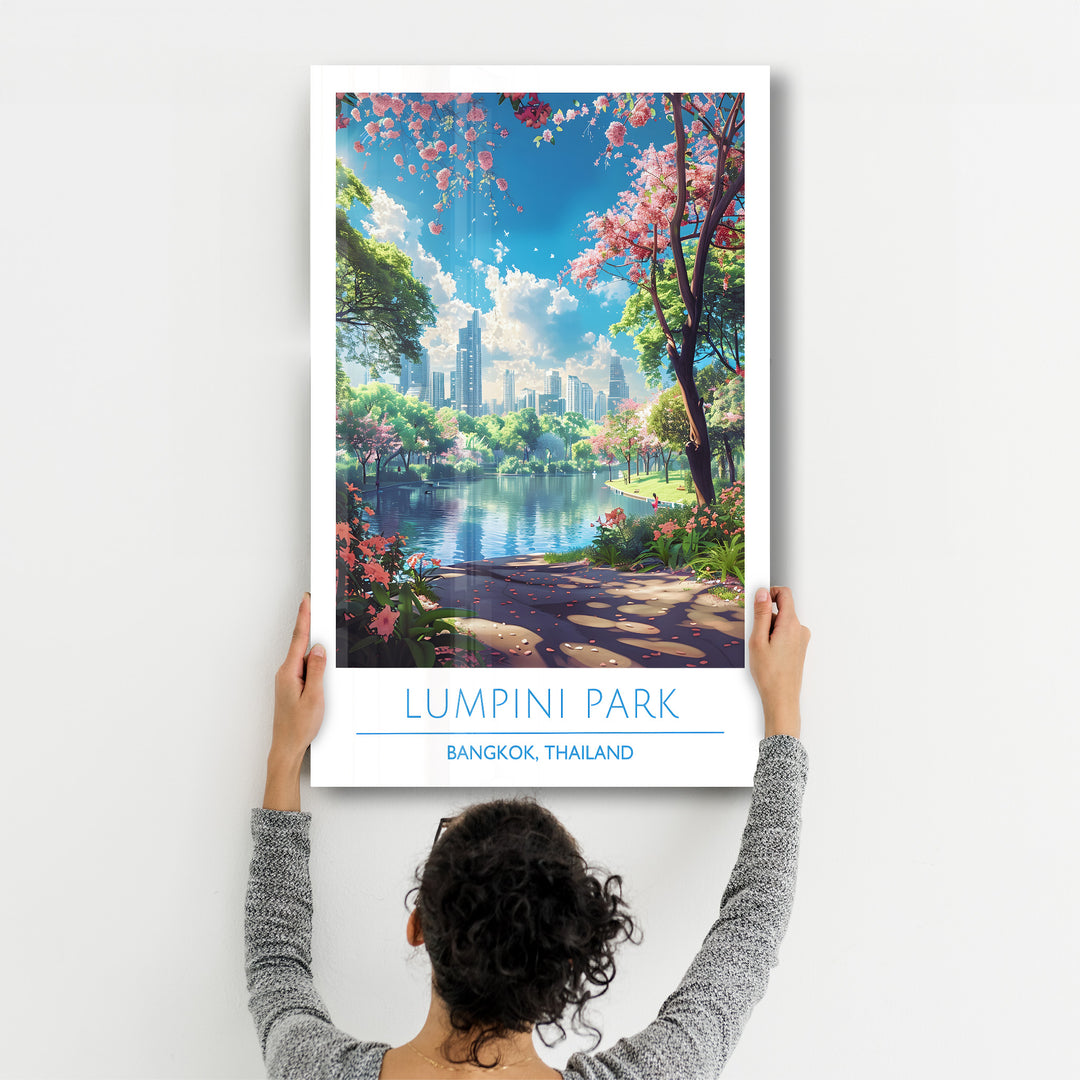 Lumpini Park-Bangkok Thailand-Travel Posters | Glass Wall Art