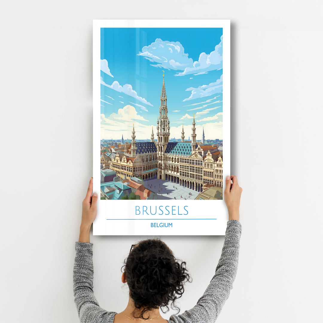 Brussels Belgium-Travel Posters | Glass Wall Art