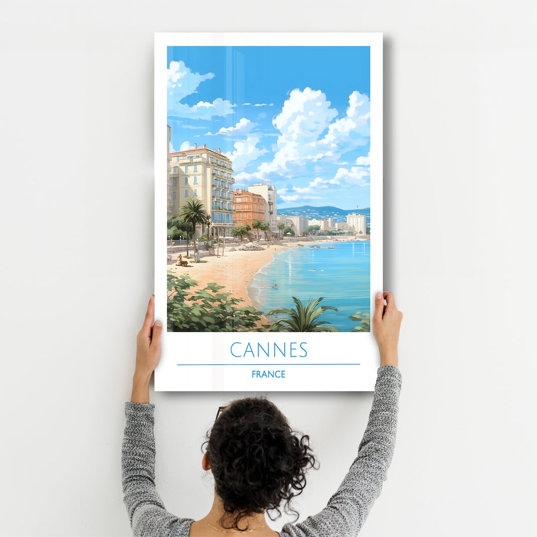 Cannes France-Travel Posters | Glass Wall Art