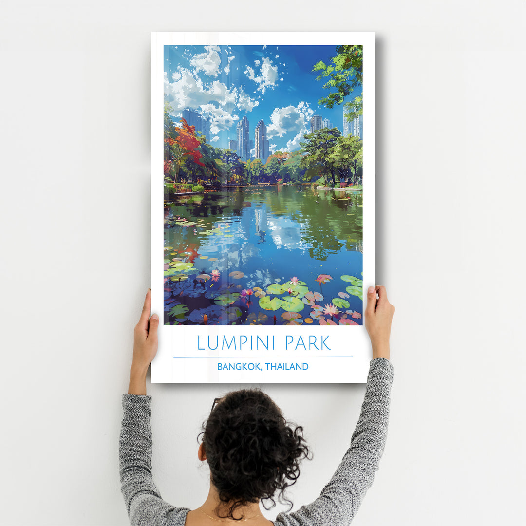 Lumpini Park-Bangkok Thailand-Travel Posters | Glass Wall Art