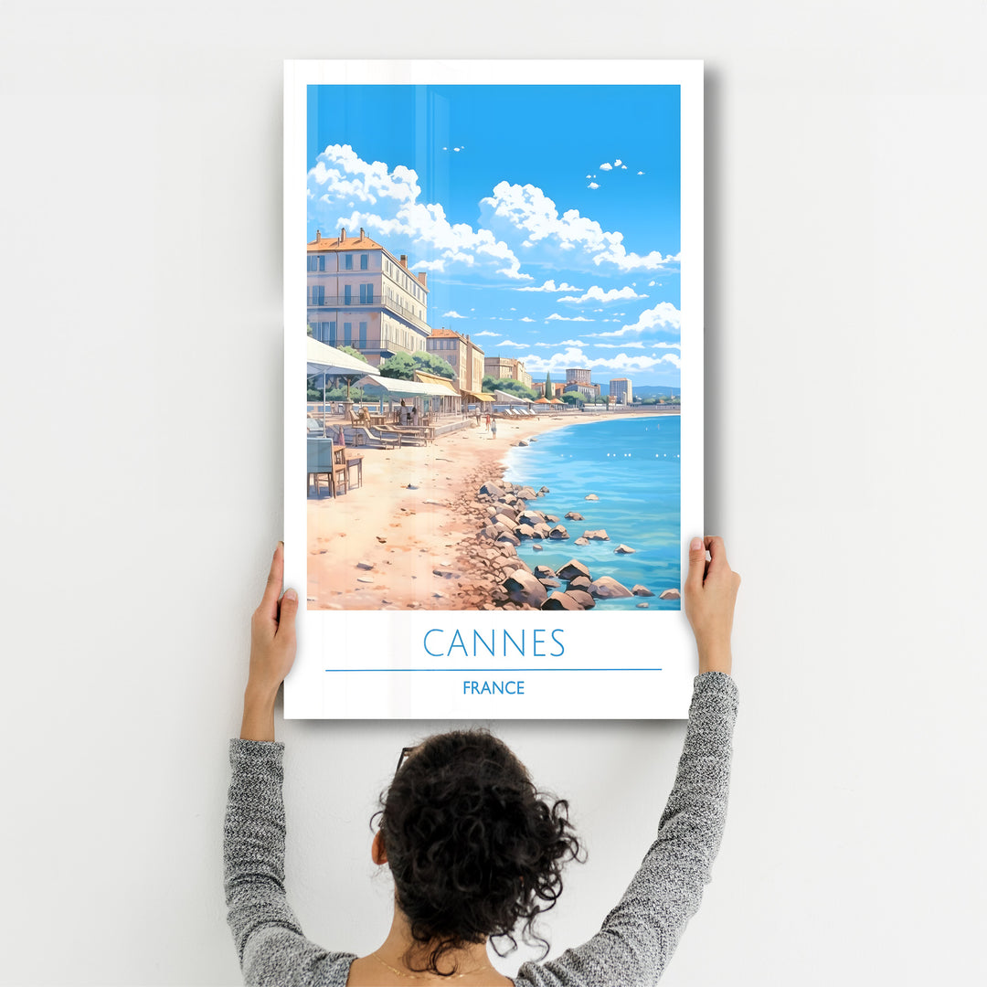 Cannes France-Travel Posters | Glass Wall Art