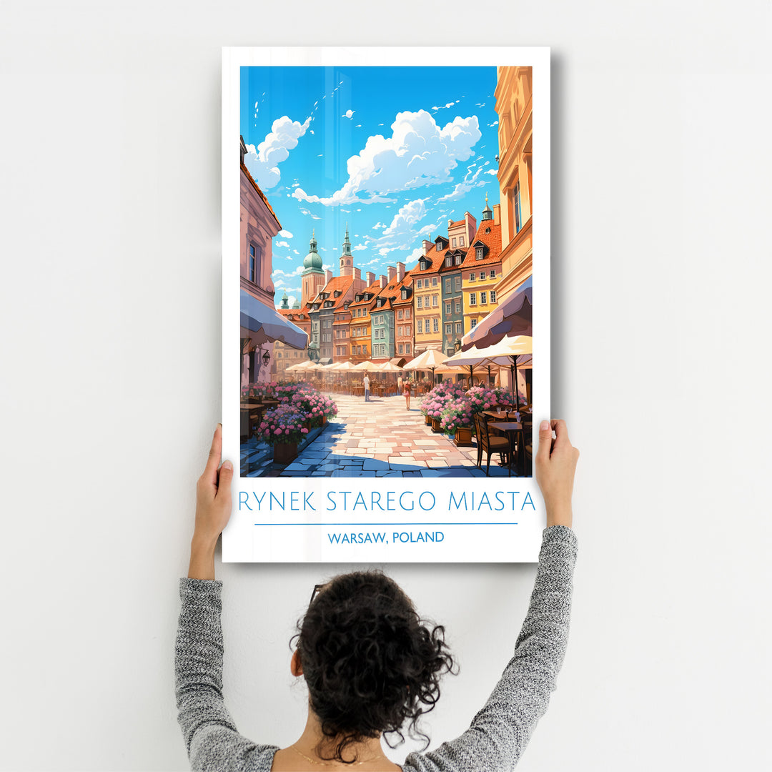 Rynek Starego Miasta-Warsaw Poland-Travel Posters | Glass Wall Art