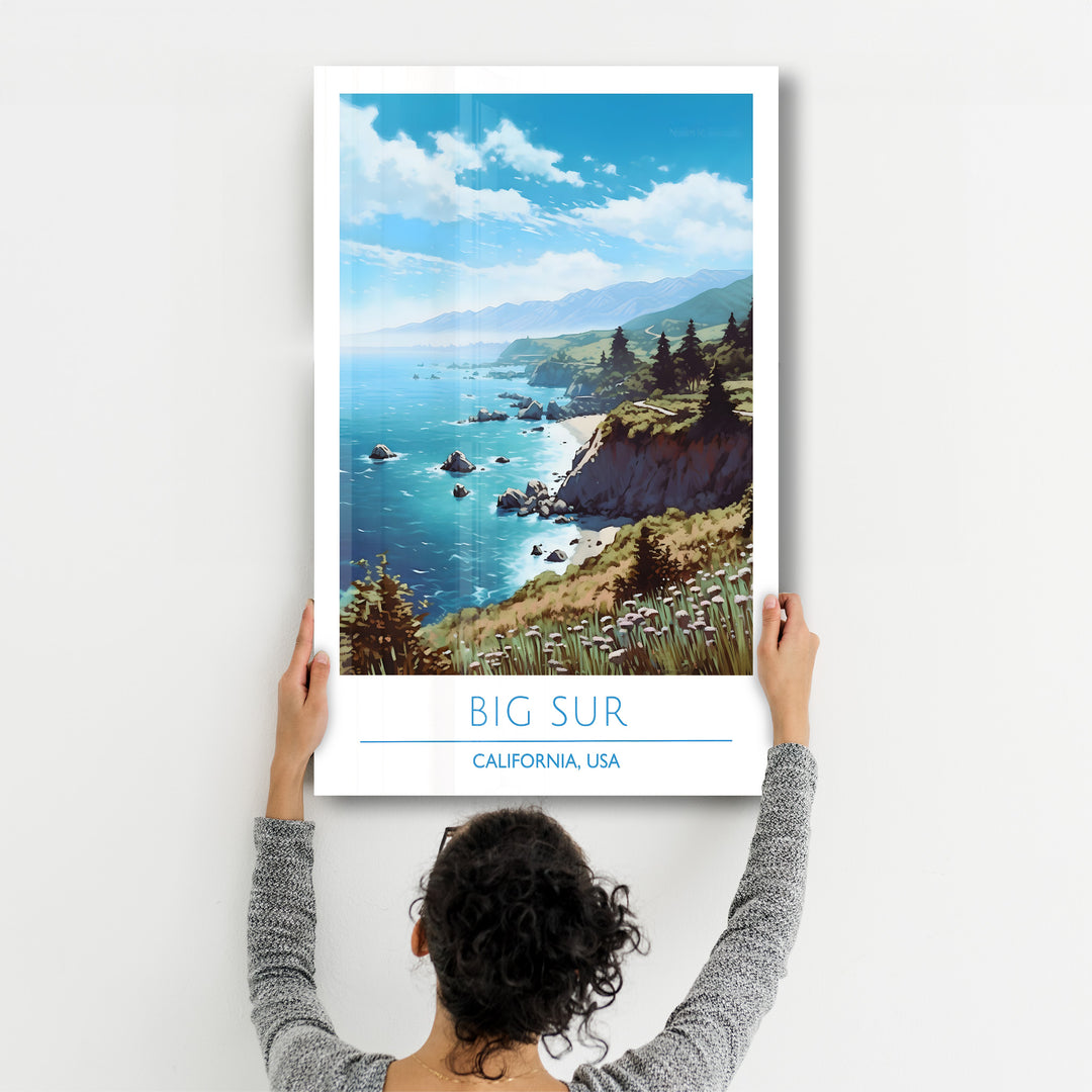 Big Sur-California USA-Travel Posters | Glass Wall Art