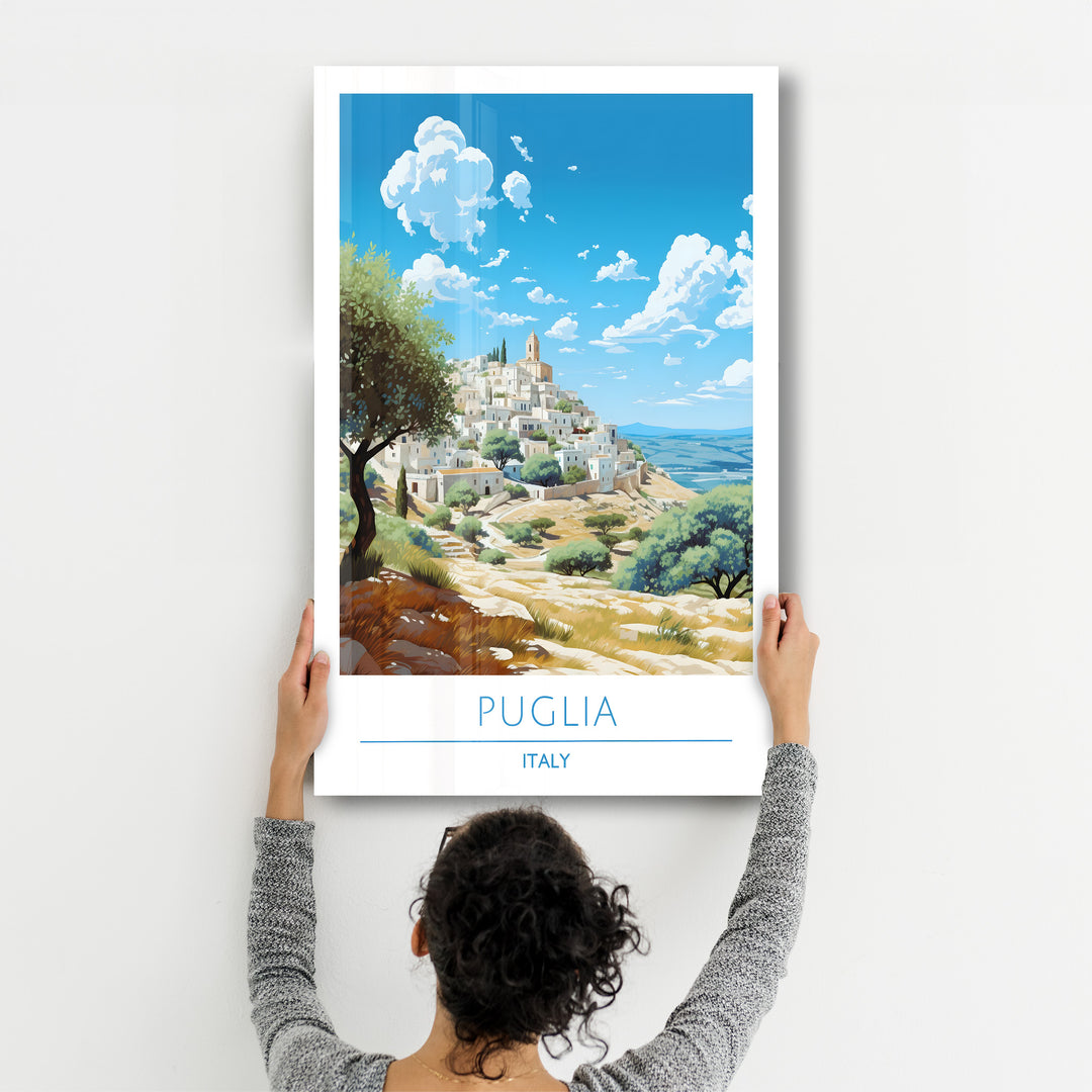 Puglia Italy-Travel Posters | Glass Wall Art