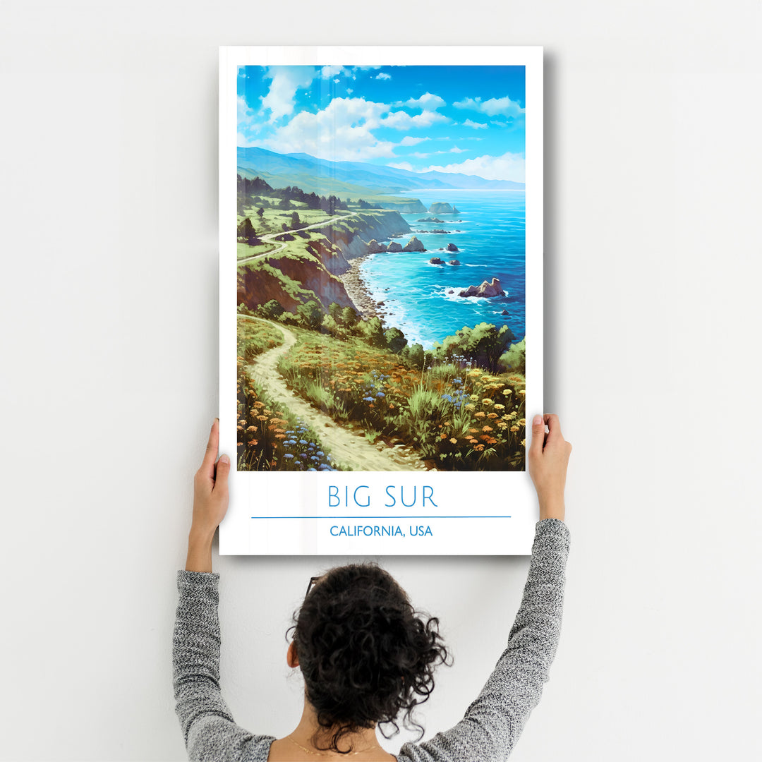 Big Sur-California USA-Travel Posters | Glass Wall Art