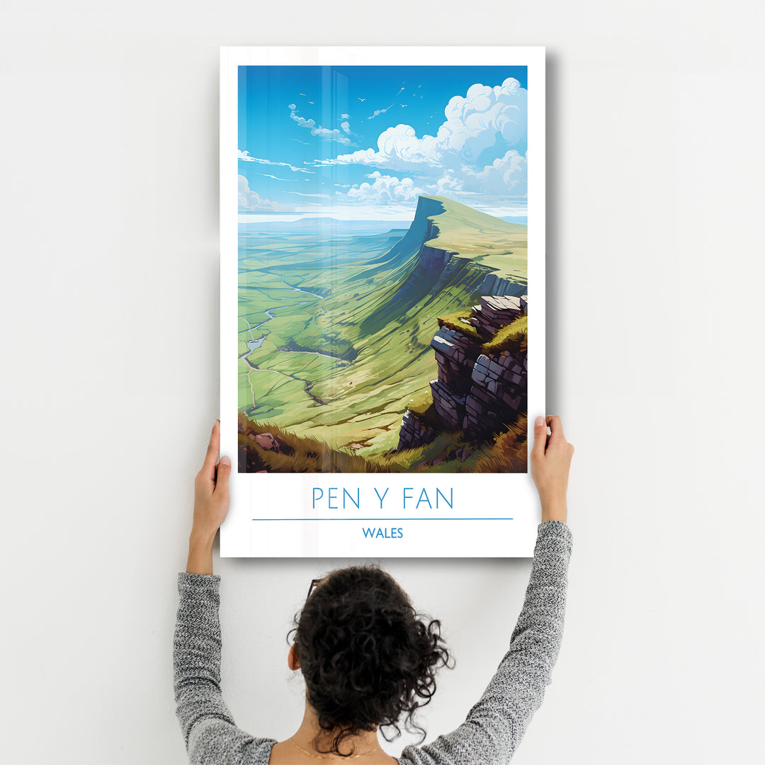 Pen Y Fan Wales-Travel Posters | Glass Wall Art