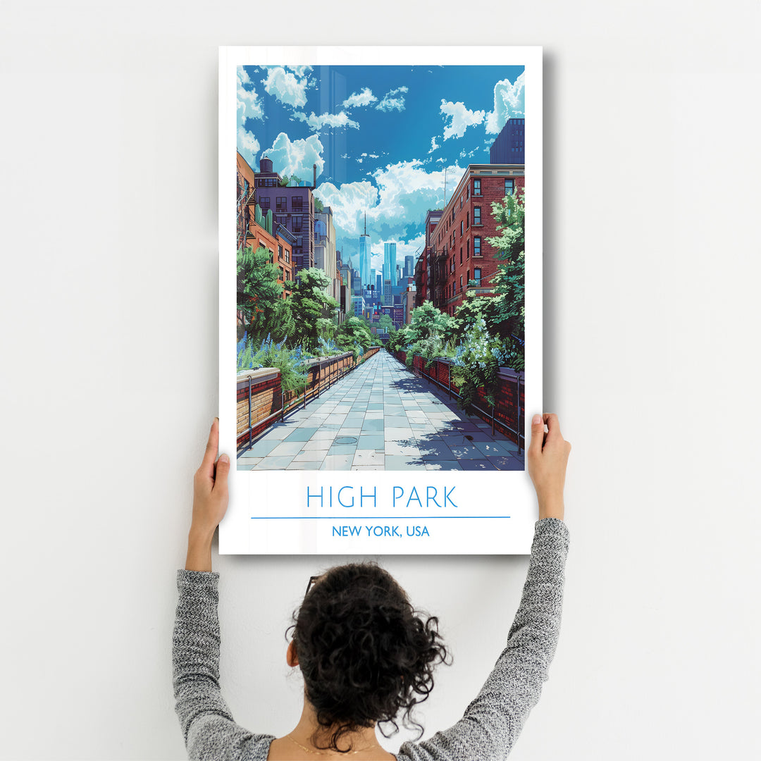 High Park-New York USA-Travel Posters | Glass Wall Art