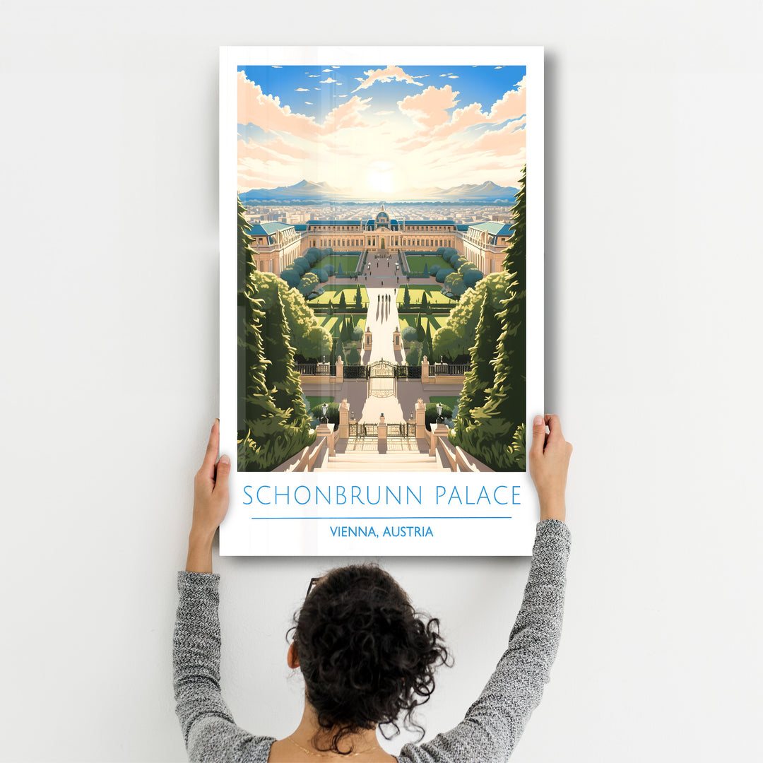 Schonbrunn Palace-Vienna Austria-Travel Posters | Glass Wall Art