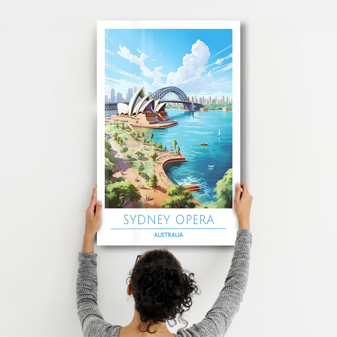 Sydney Opera Australia-Travel Posters | Glass Wall Art