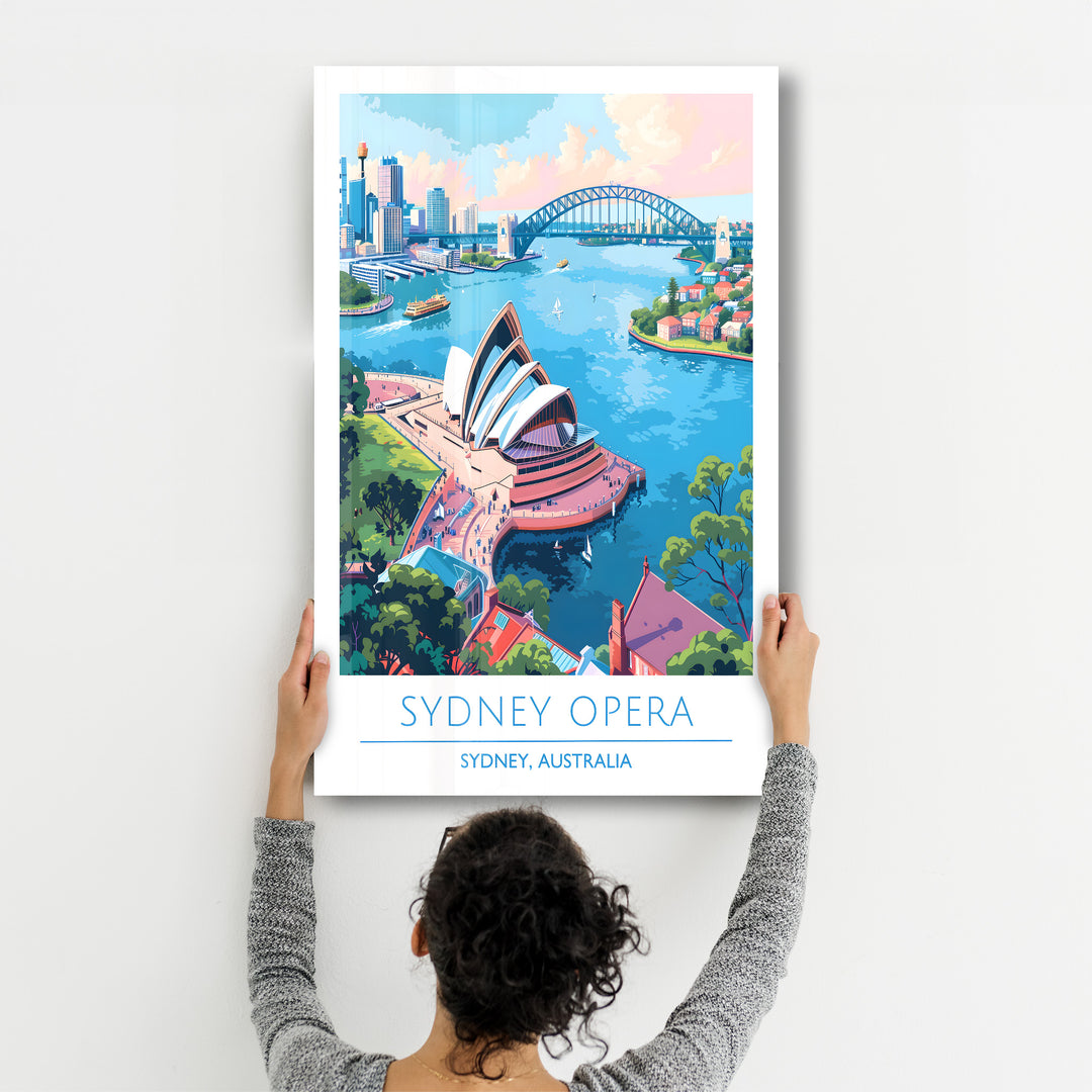 Sydney Opera Australia-Travel Posters | Glass Wall Art