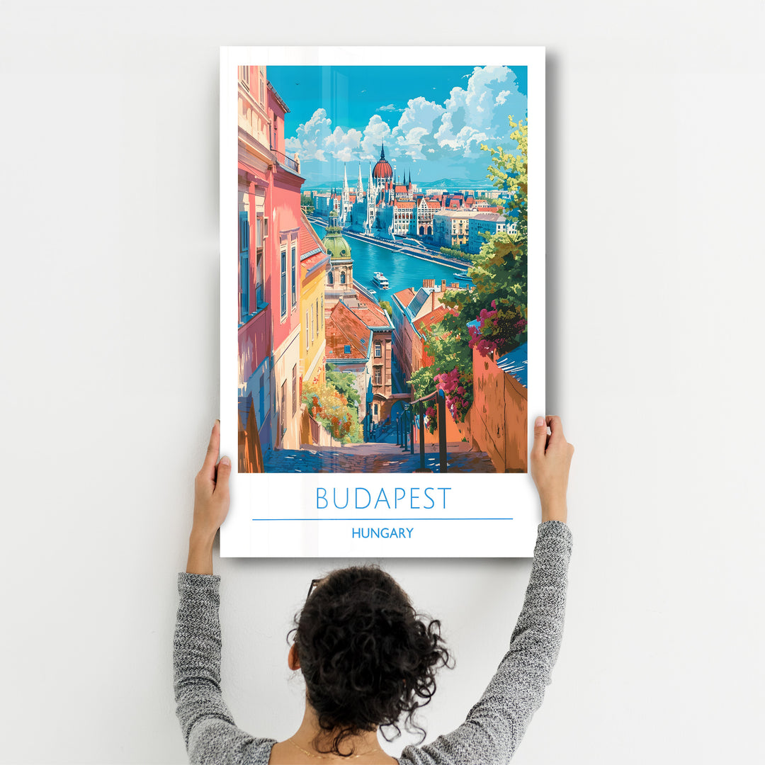 Budapest Hungary-Travel Posters | Glass Wall Art