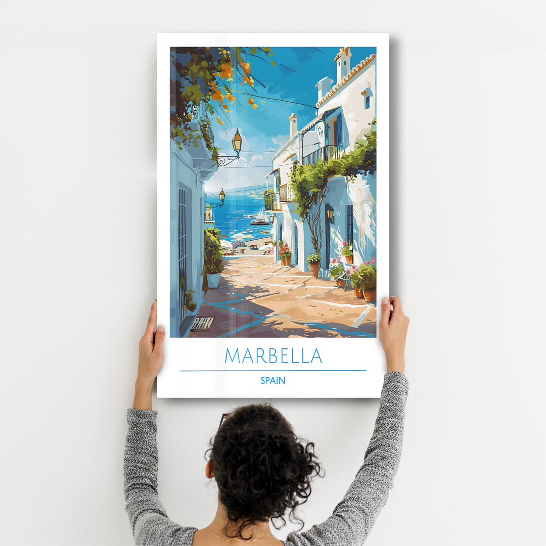 Marbella Spain-Travel Posters | Glass Wall Art