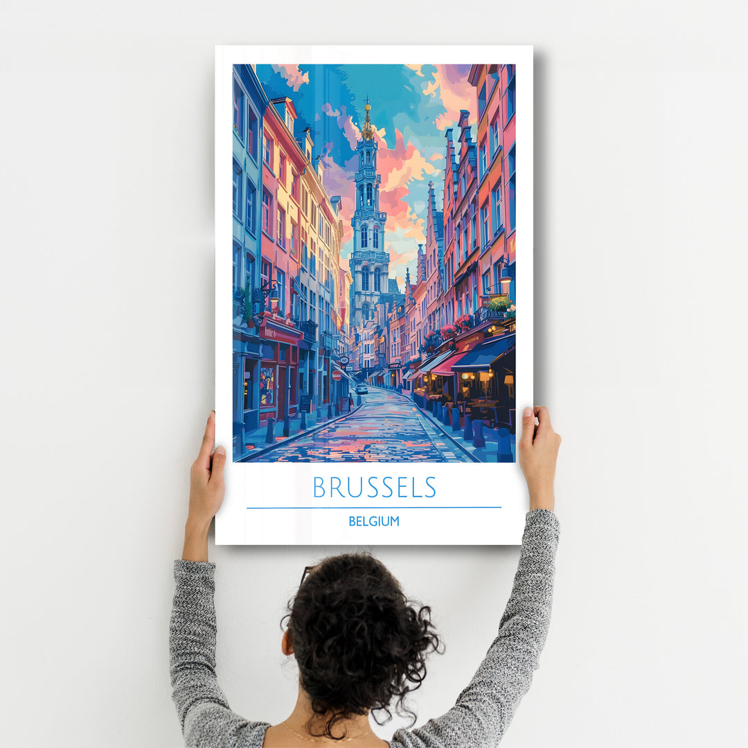 Brussels Belgium-Travel Posters | Glass Wall Art