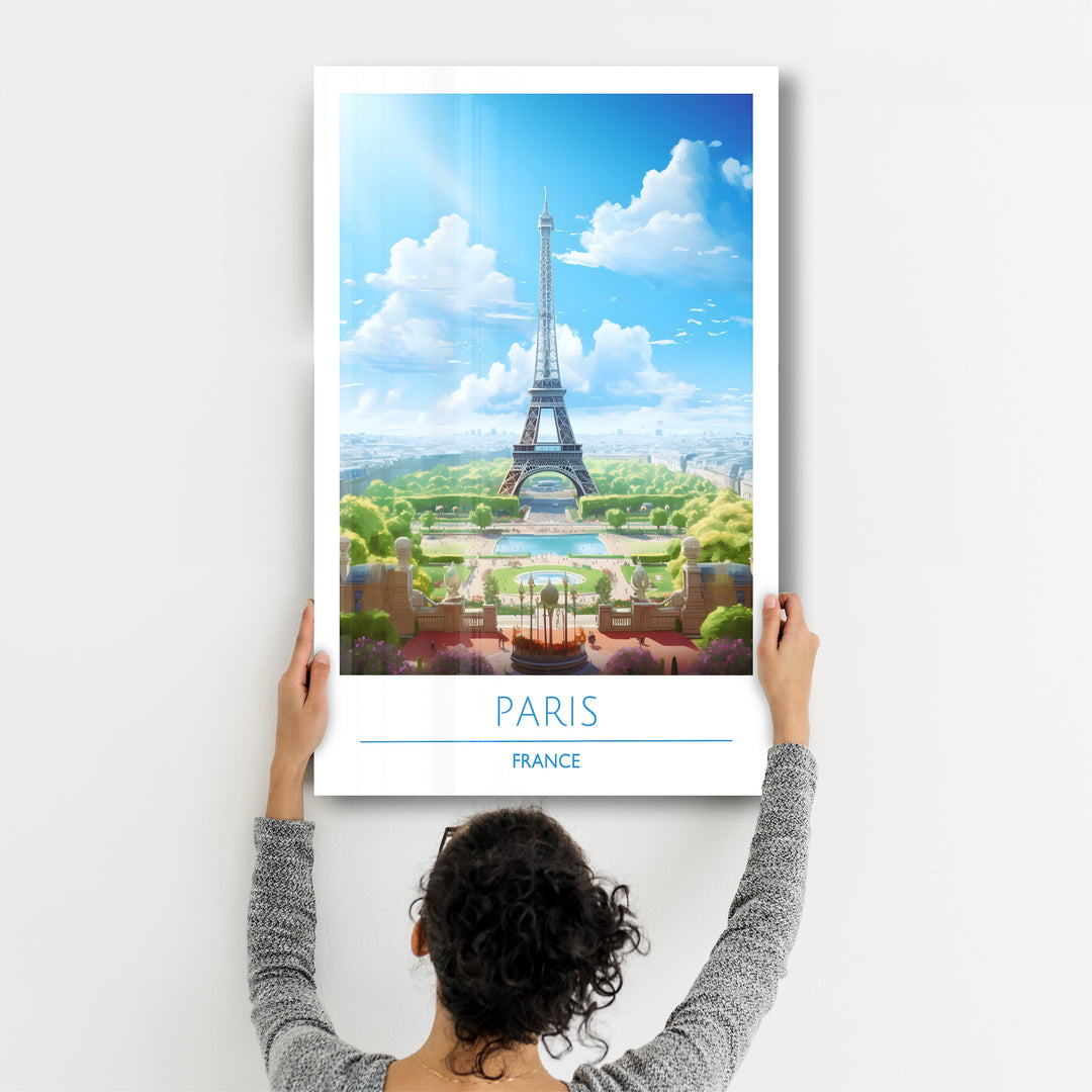 Paris France-Travel Posters | Glass Wall Art