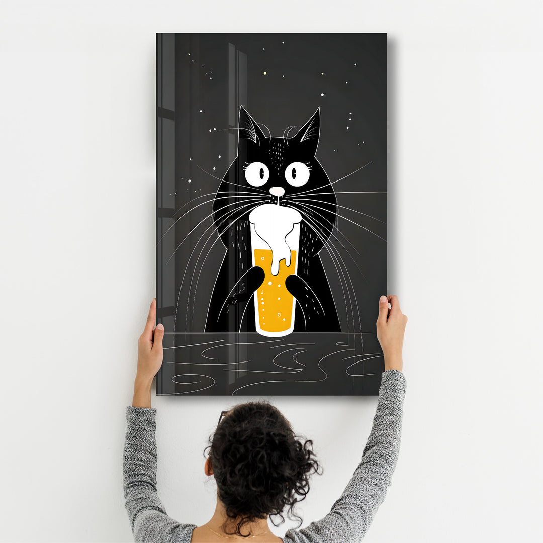 Do you want some beer? - Glass Wall Art