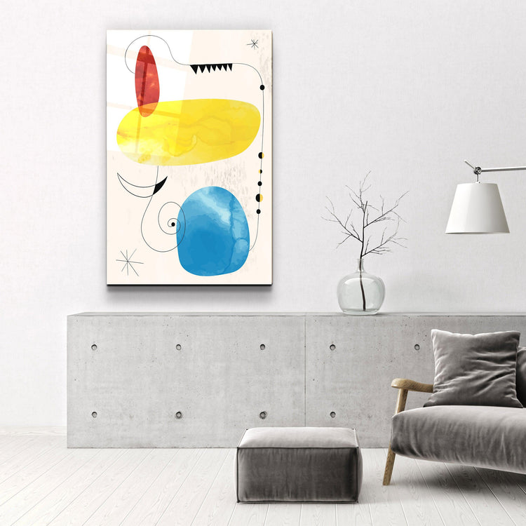 ・"Colorful Modern Shapes 2"・Glass Wall Art - ArtDesigna Glass Printing Wall Art