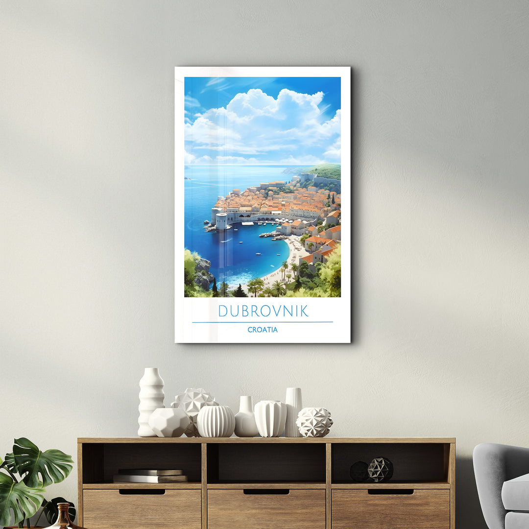 Dubrovnik Croatia-Travel Posters | Glass Wall Art