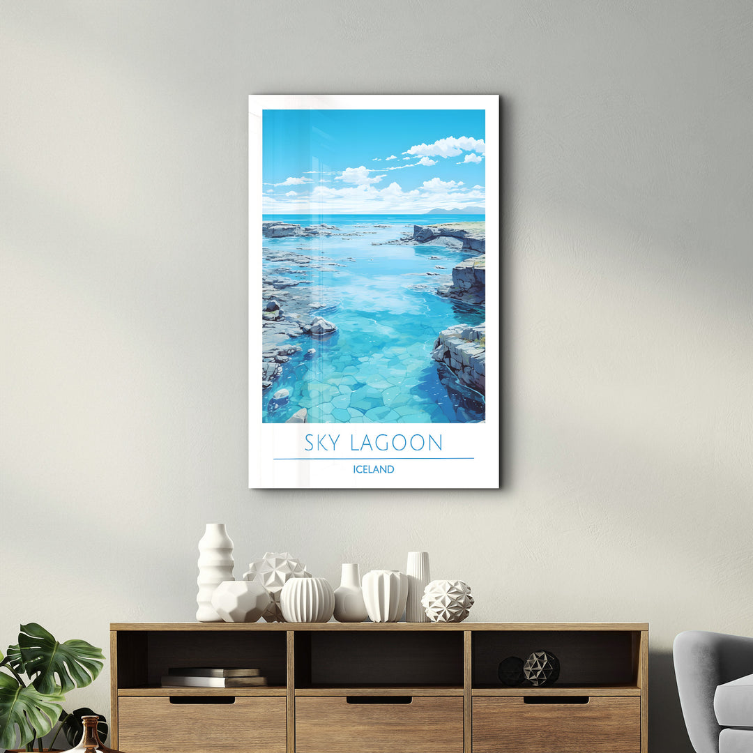 Sky Lagoon Iceland-Travel Posters | Glass Wall Art