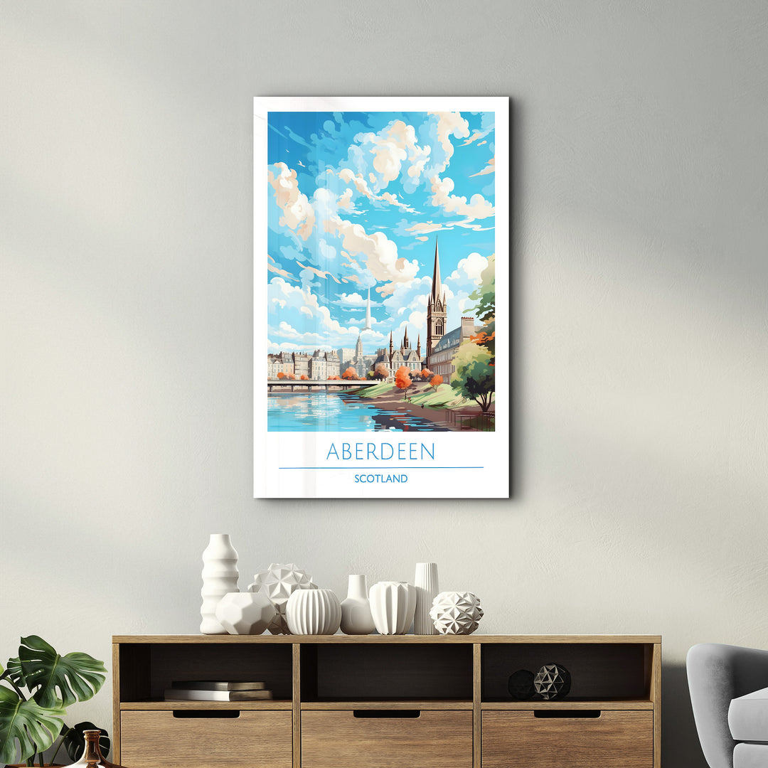 Aberdeen Scotland-Travel Posters | Glass Wall Art