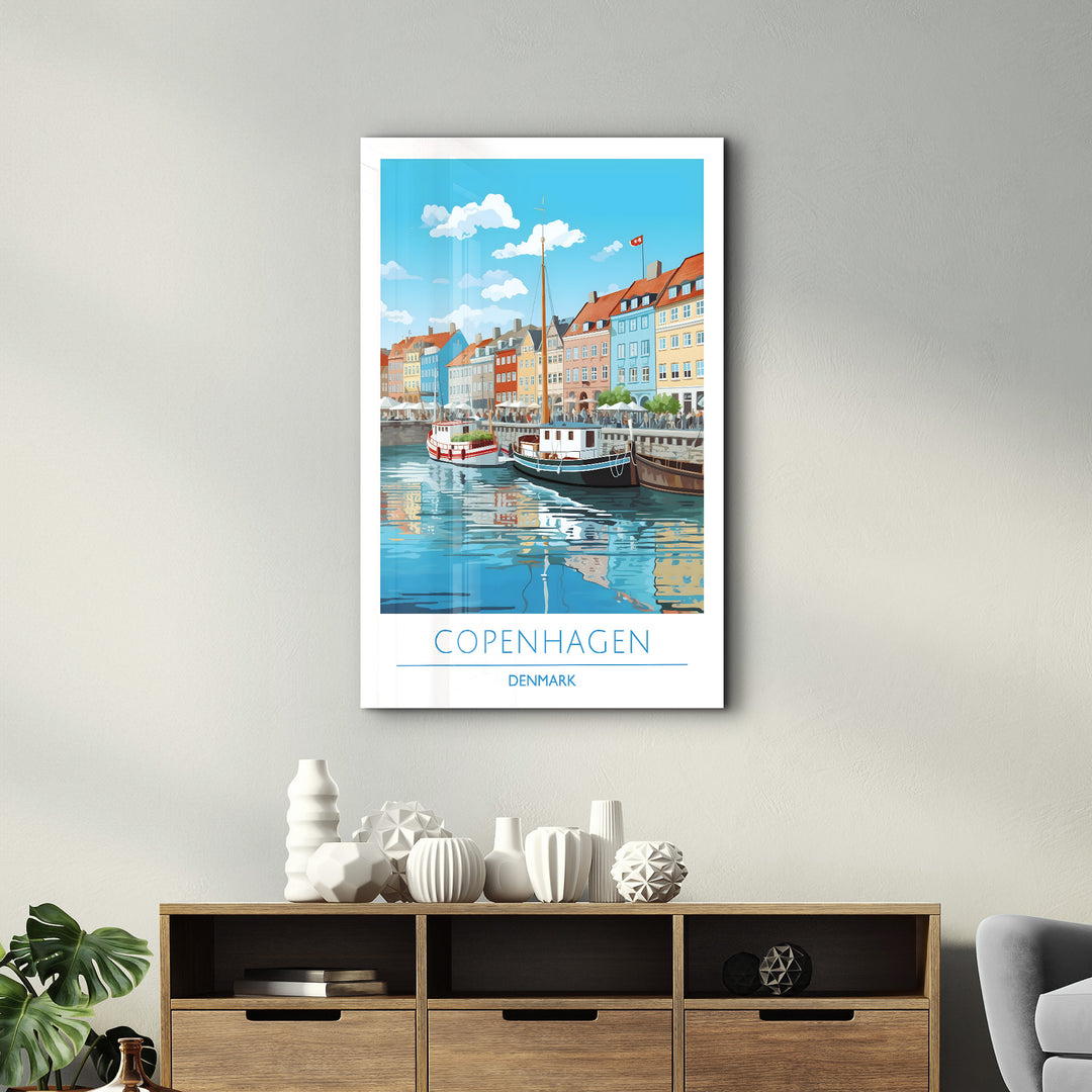 Copenhagen Denmark-Travel Posters | Glass Wall Art