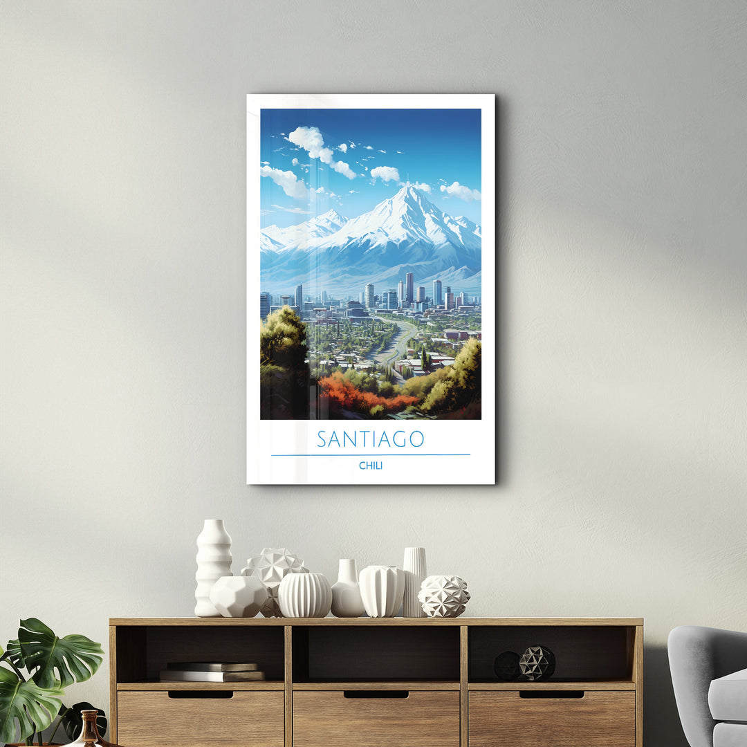 Santiago Chili-Travel Posters | Glass Wall Art