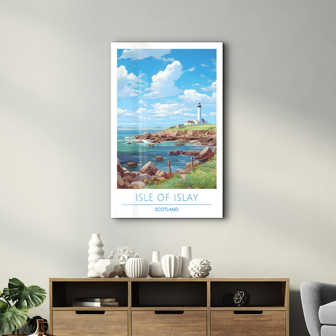 Isle Of Islay Scotland-Travel Posters | Glass Wall Art