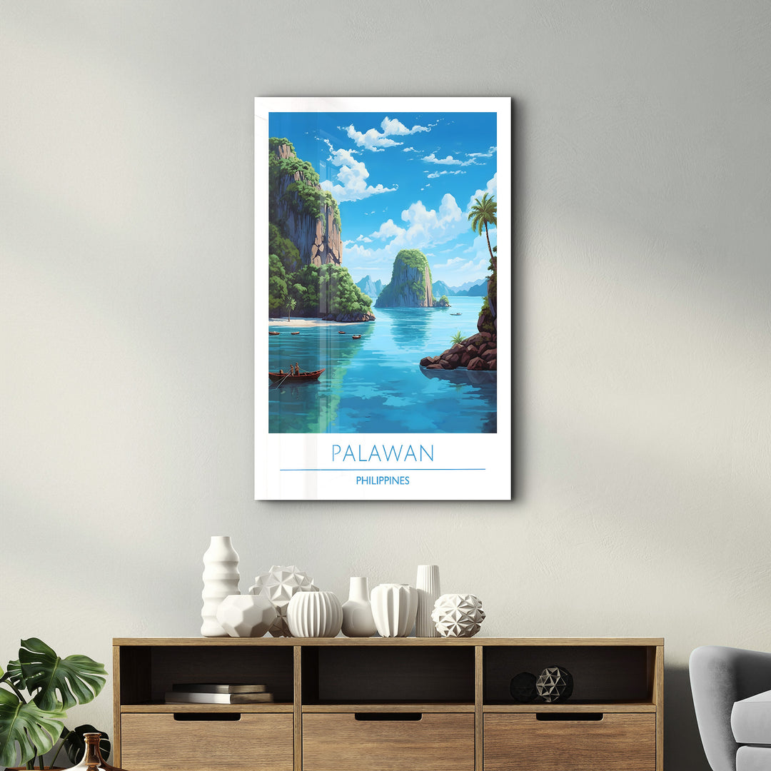 Palawan Philippines-Travel Posters | Glass Wall Art