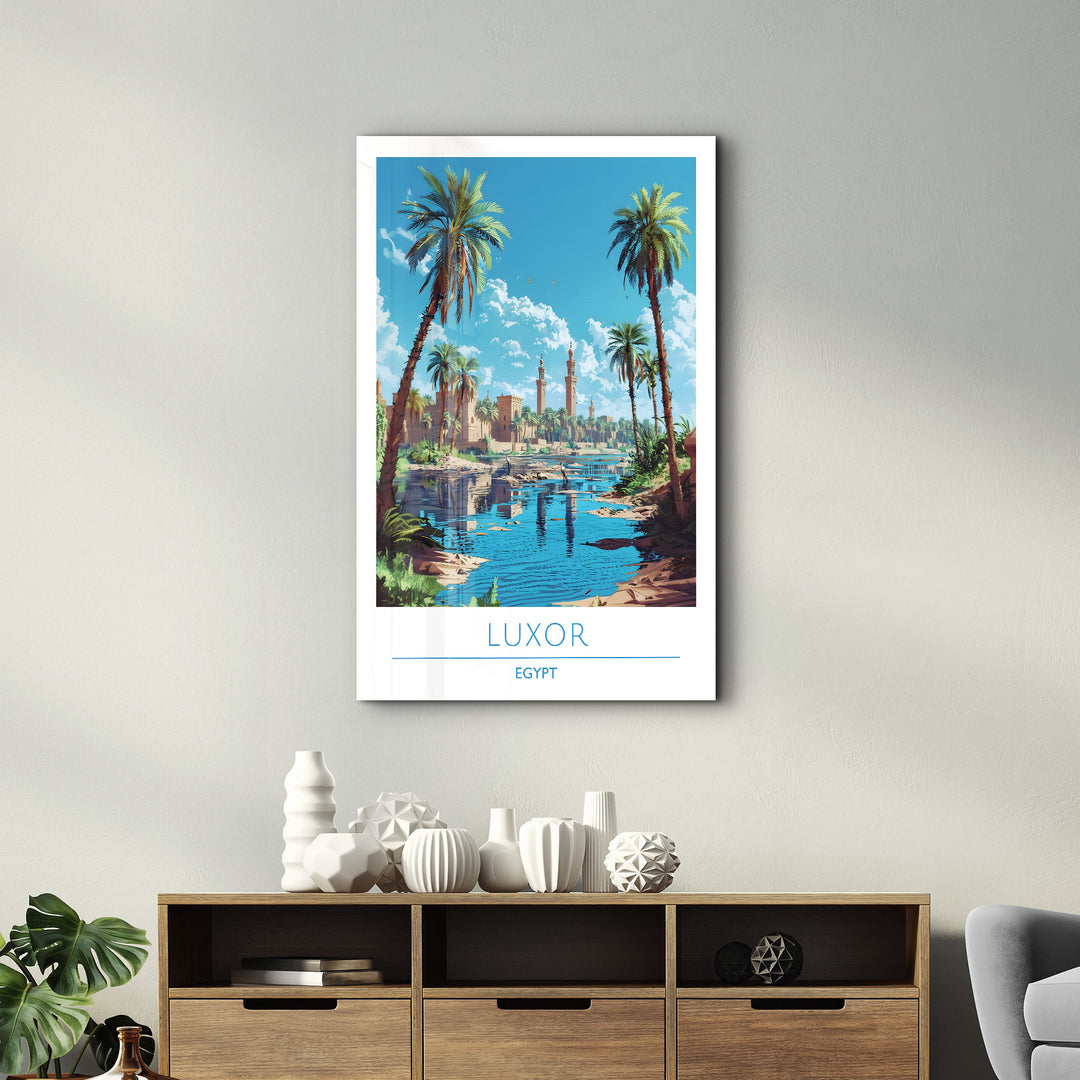 Luxor Egypt-Travel Posters | Glass Wall Art