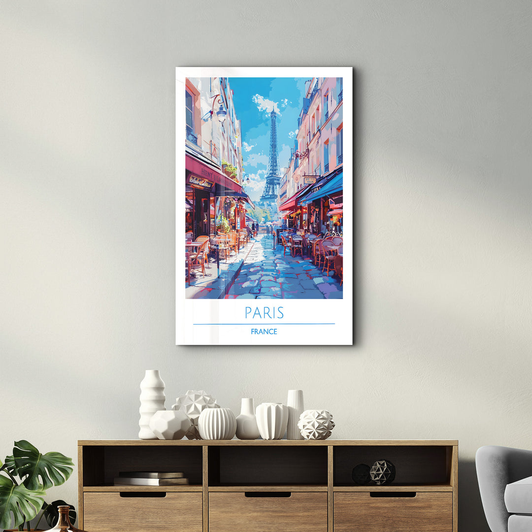 Paris France-Travel Posters | Glass Wall Art