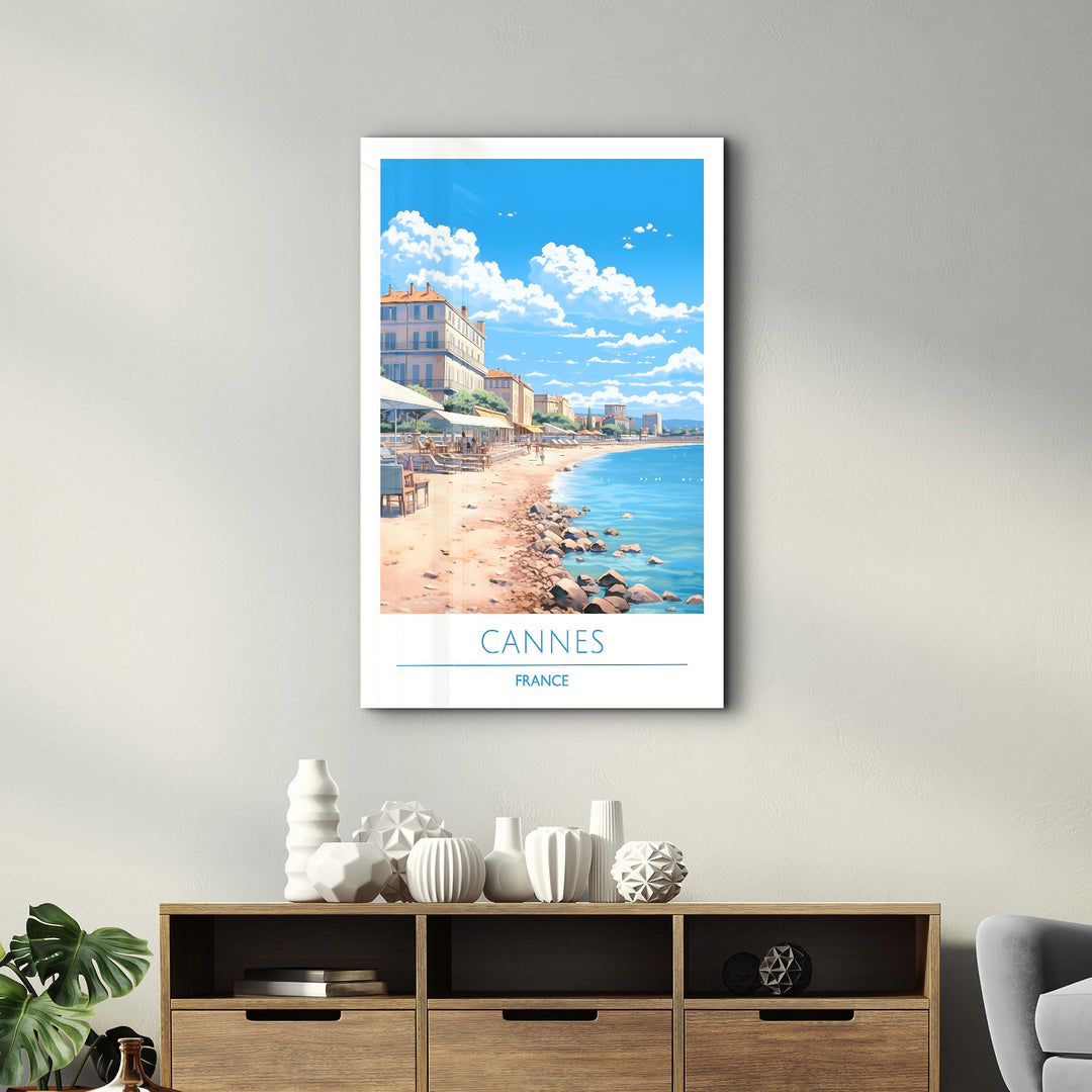 Cannes France-Travel Posters | Glass Wall Art