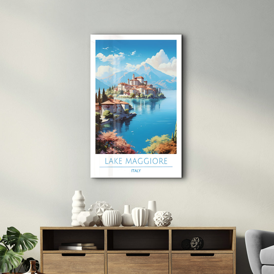 Lake Maggiore Italy-Travel Posters | Glass Wall Art