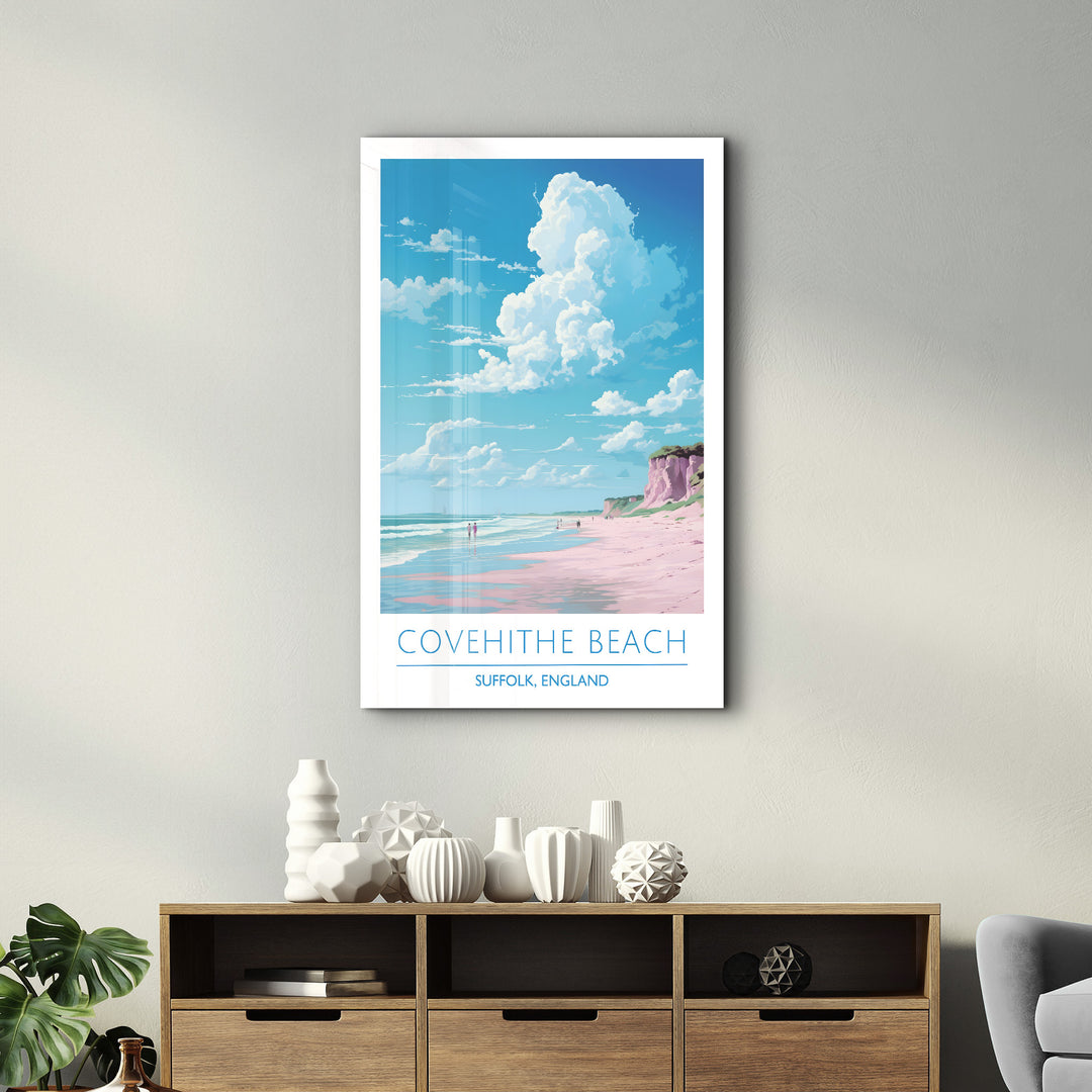 Covehithe Beach-Suffolk England-Travel Posters | Glass Wall Art