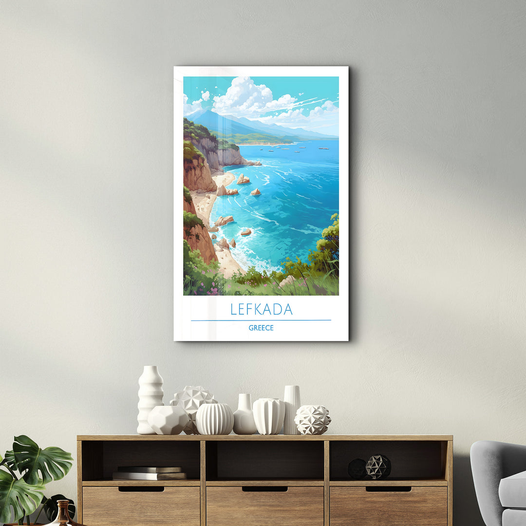 Lefkada Greece-Travel Posters | Glass Wall Art